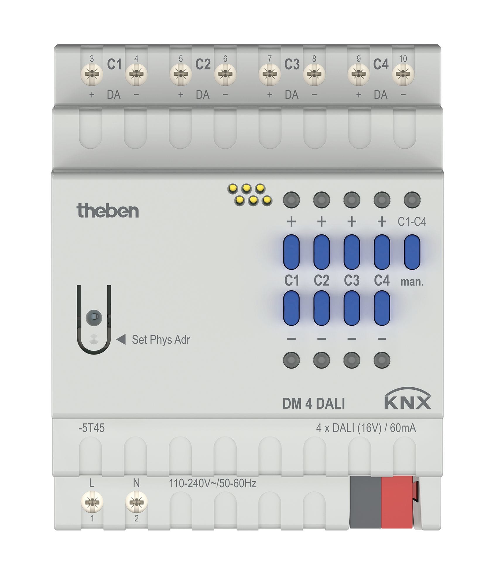 Theben - Actionneur DALI 4 canaux KNX certifié DALI2