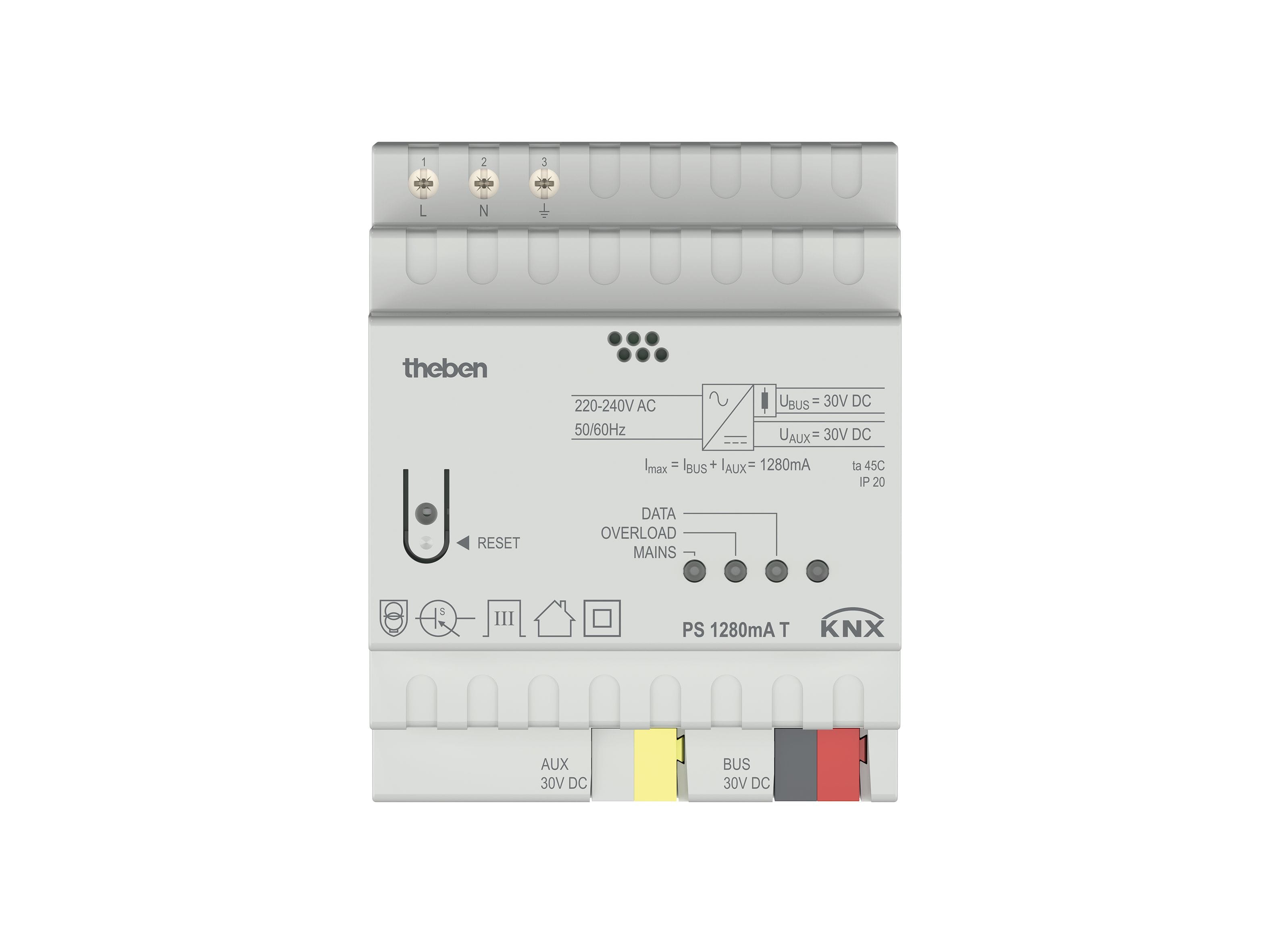 Theben - Alimentation électrique PS 1280 mA T KNX
