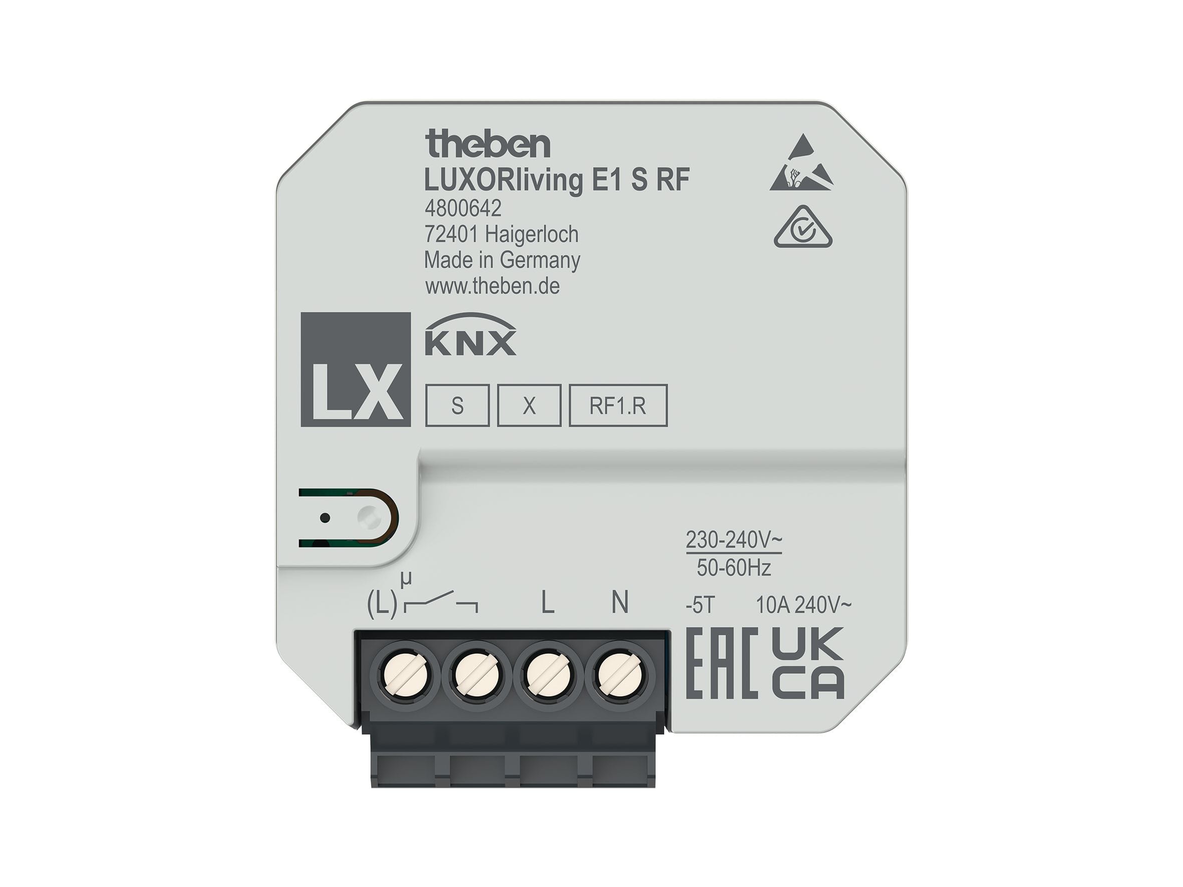 Theben - Actionneur RF chauffage électrique encastré LUXORliving