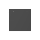 Theben - Façade iONprime PB Classique noir soft 2 touches-4 appuis