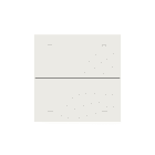 Theben - Façade iONprime PB Aluminium blanc mat 2 touches-4 appuis