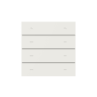 Theben - Façade iONprime PB Aluminium blanc mat 4 touches-8 appuis