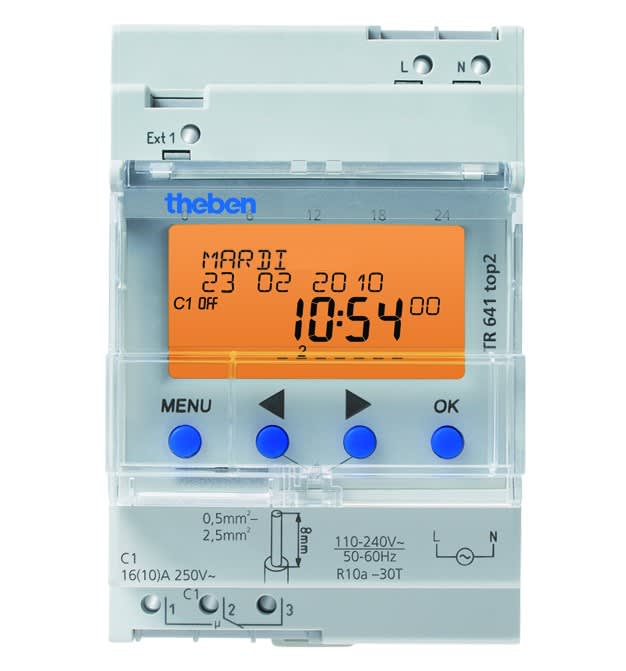 Theben - Horloge annuelle et astronomique digitale 1 c 230v