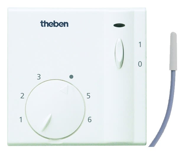Theben - Thermostat d'ambiance electronique 4-5 fils 1c 16a av sonde +10 a + 60°