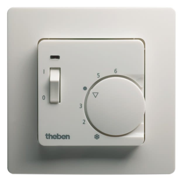 Theben - Thermostat d'ambiance  encastré 4 5 fils  avec cadre