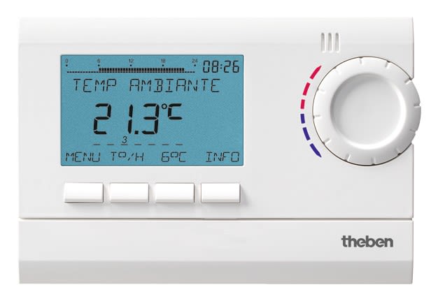 Theben - Thermostat d'ambiance digital 3 programmable 24h 7j 230v