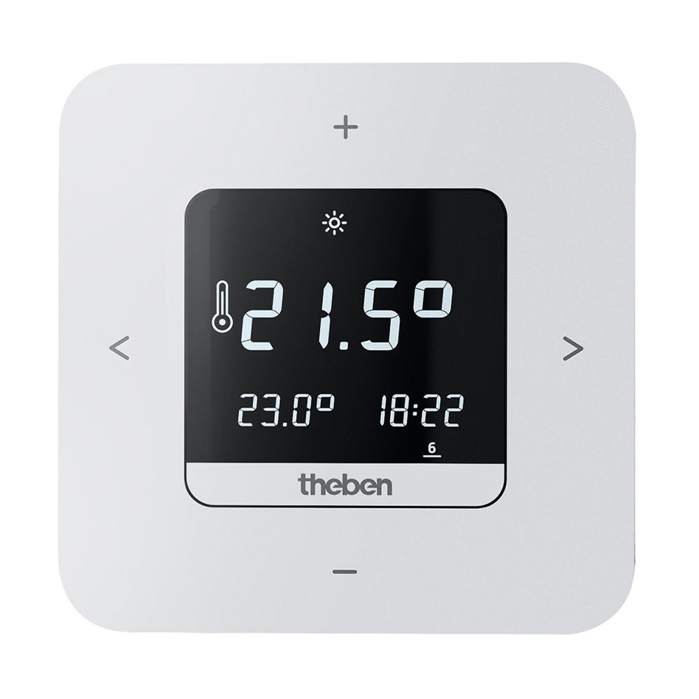 Theben - Thermostat d'ambiance numérique bluetooth. alimentation 230V. Contact 10 A.