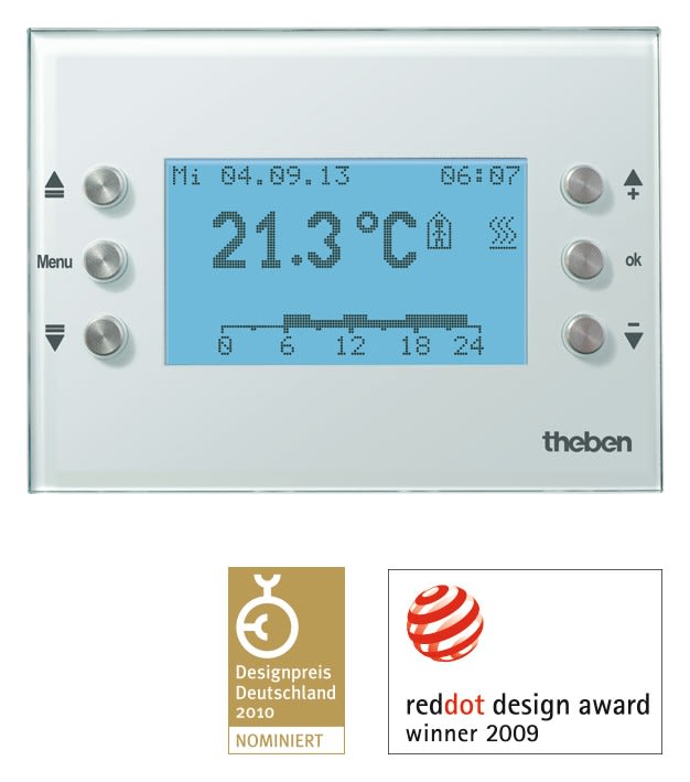 Theben - Ecran multifonctions VARIA 826 S KNX blanc