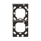 Theben - Plaque de montage verticale noire 2 postes iON BK