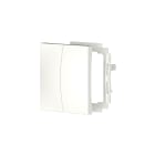Theben - Accéssoire bouton poussoir double blanc pour gamme KNX et LUXORliving