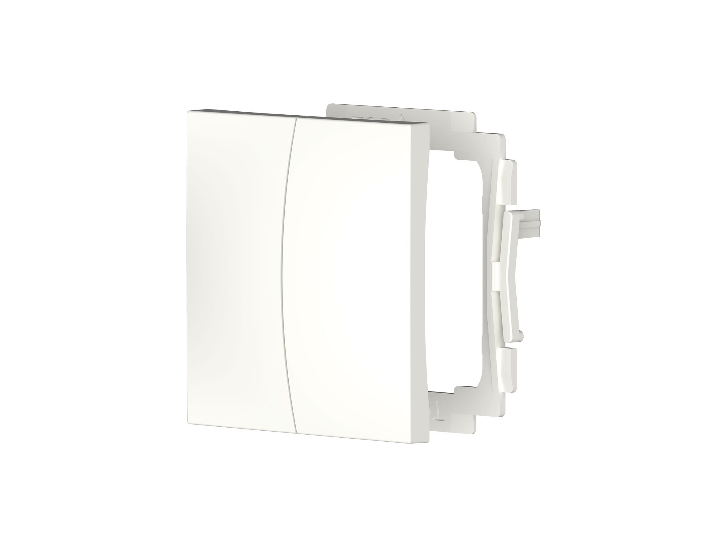 Theben - Accéssoire bouton poussoir double blanc pour gamme KNX et LUXORliving