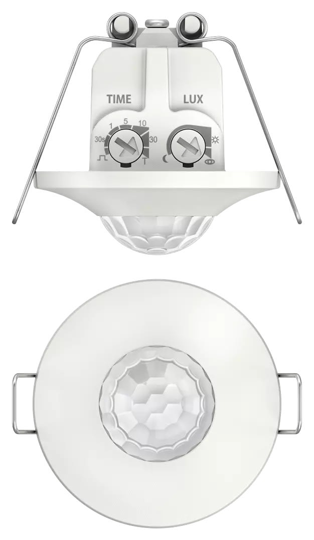 Theben - Détecteur mouvements mini  encastré plafond 360° blanc 1c