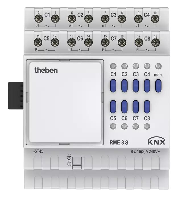 Theben - Module d'extension 8 contacts RME 8 S KNX
