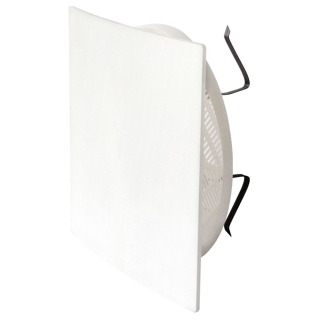 AXELAIR - Grille plast blanche escamotable ø125