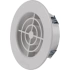 AXELAIR - Grille plast blc encas moustiq ø80