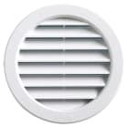 AXELAIR - Grille plast blc encas moustq ailet ø100