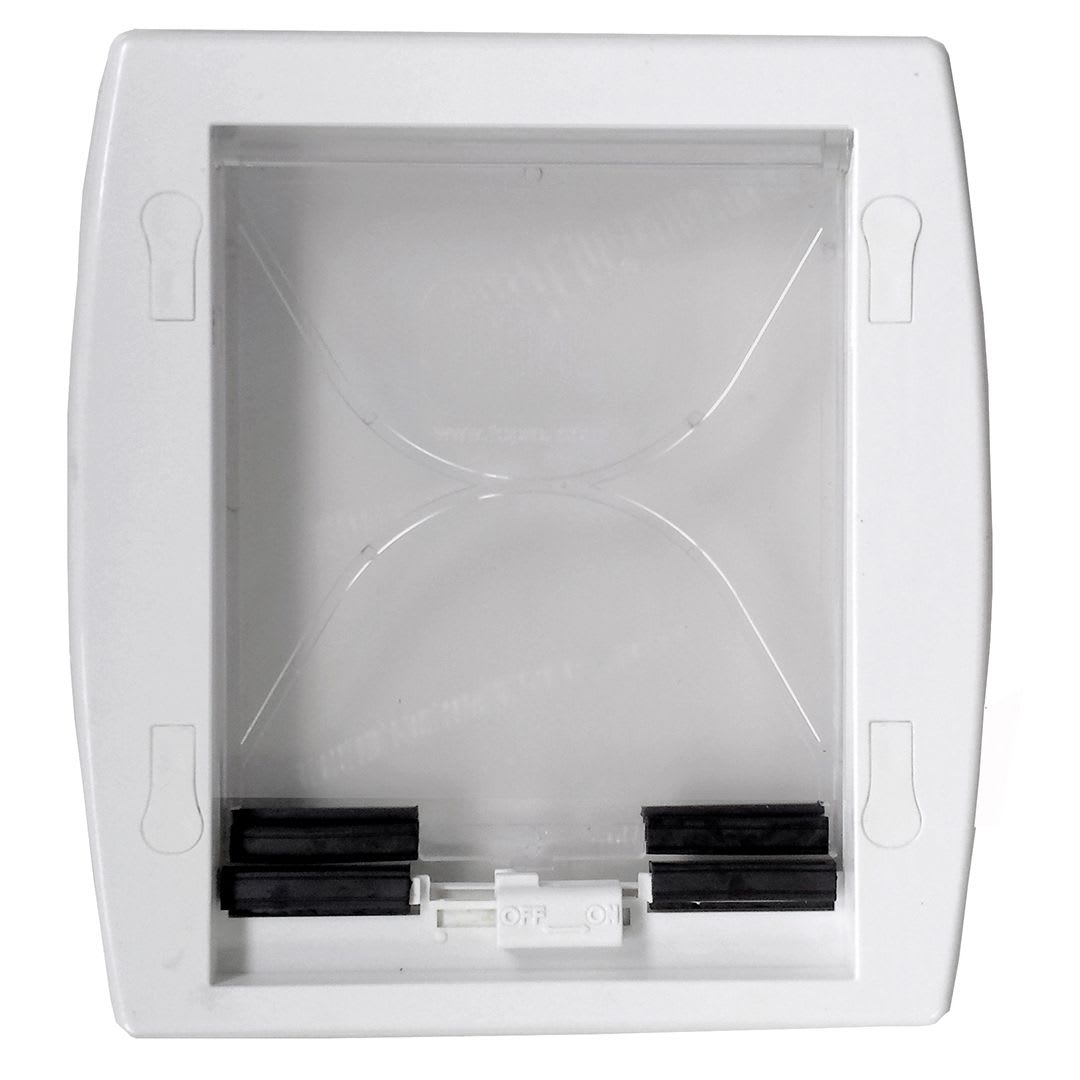 AXELAIR - Châtière ABS blanche à visser 238x197