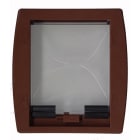 AXELAIR - Châtière ABS marron à visser 238x198