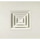 AXELAIR - Diffuseur carré alu laqué 225x225