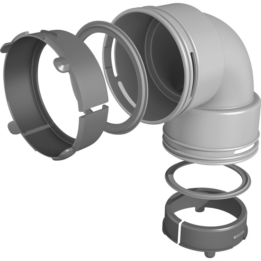 AXELAIR - Coude PEHD 90° ø75