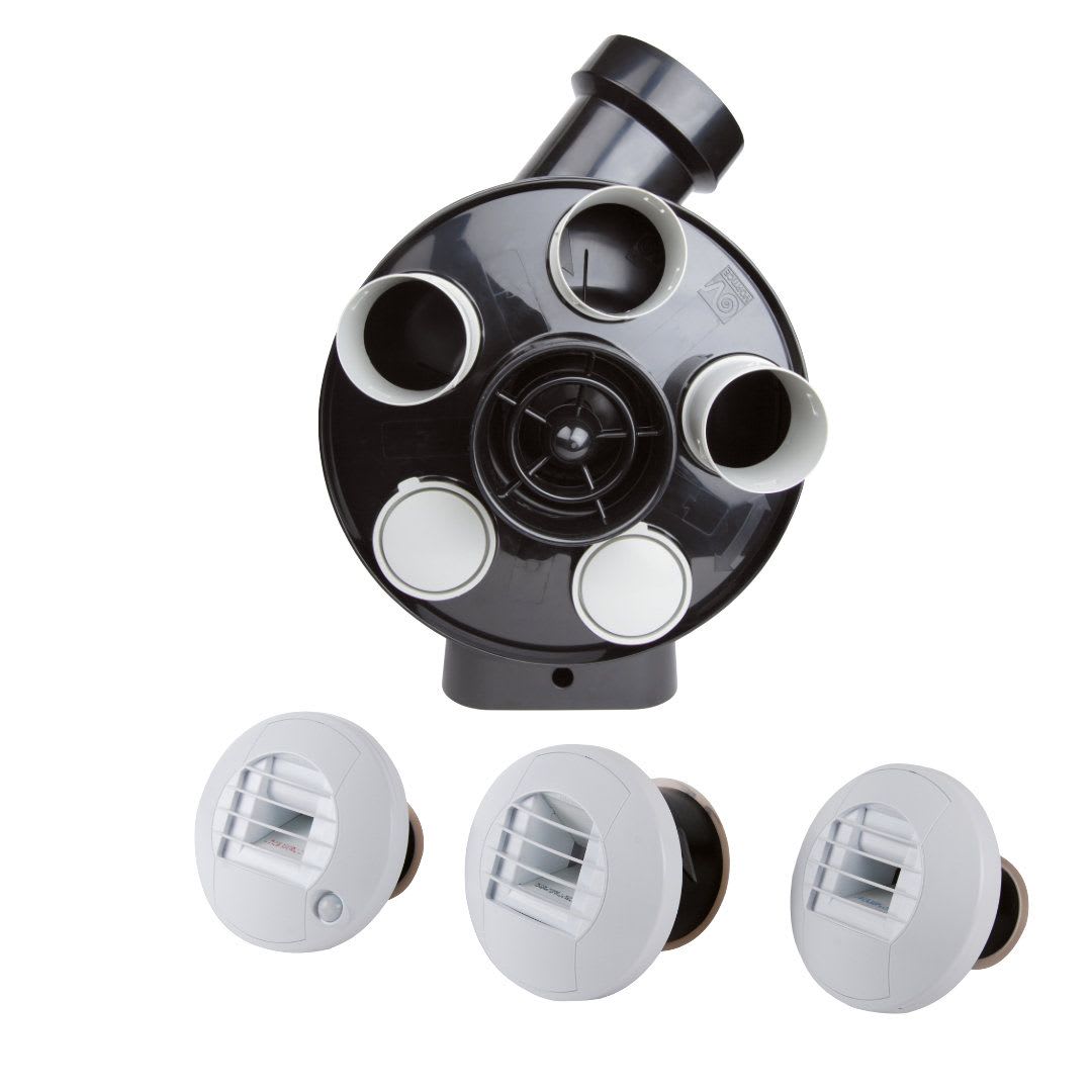 AXELAIR - Kit VMC HygroR Penta ES+3 Bches à piles