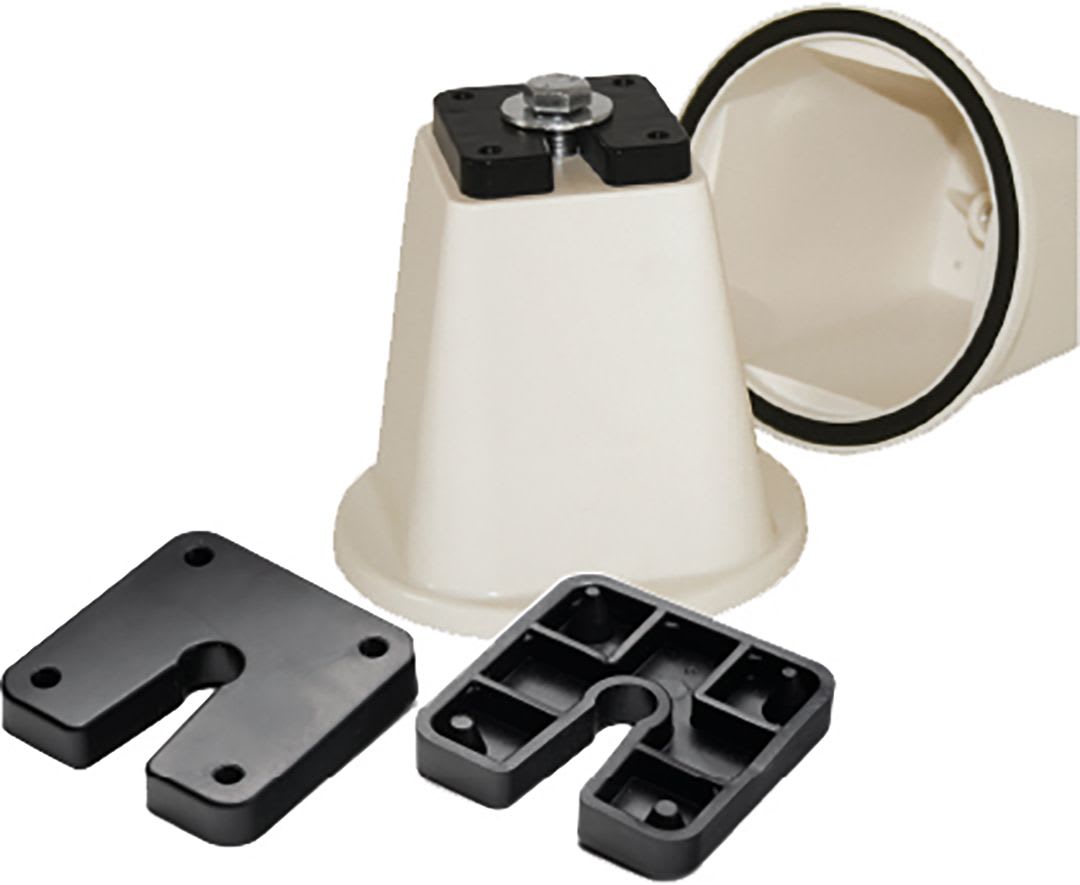 AXELAIR - support PVC conique h80 mm Ø105 mm