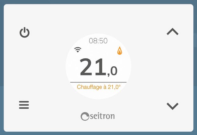 AXELAIR - Thermostat d'ambiance prog wifi blanc