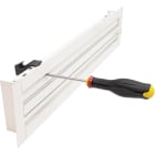 AXELAIR - Diffuseur lin.rég. 1 fente alu blc L1000