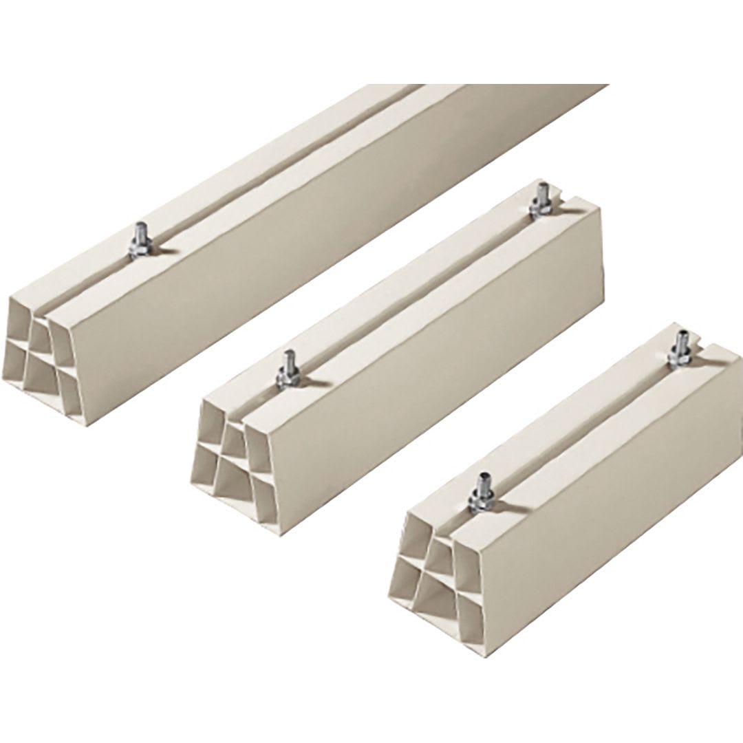 AXELAIR - Support sol PVC h 80 mm lg 450 mmx2pcs