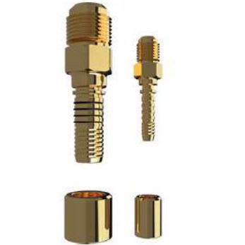 AXELAIR - Raccord mâle liaison frig ø3/8 SAE