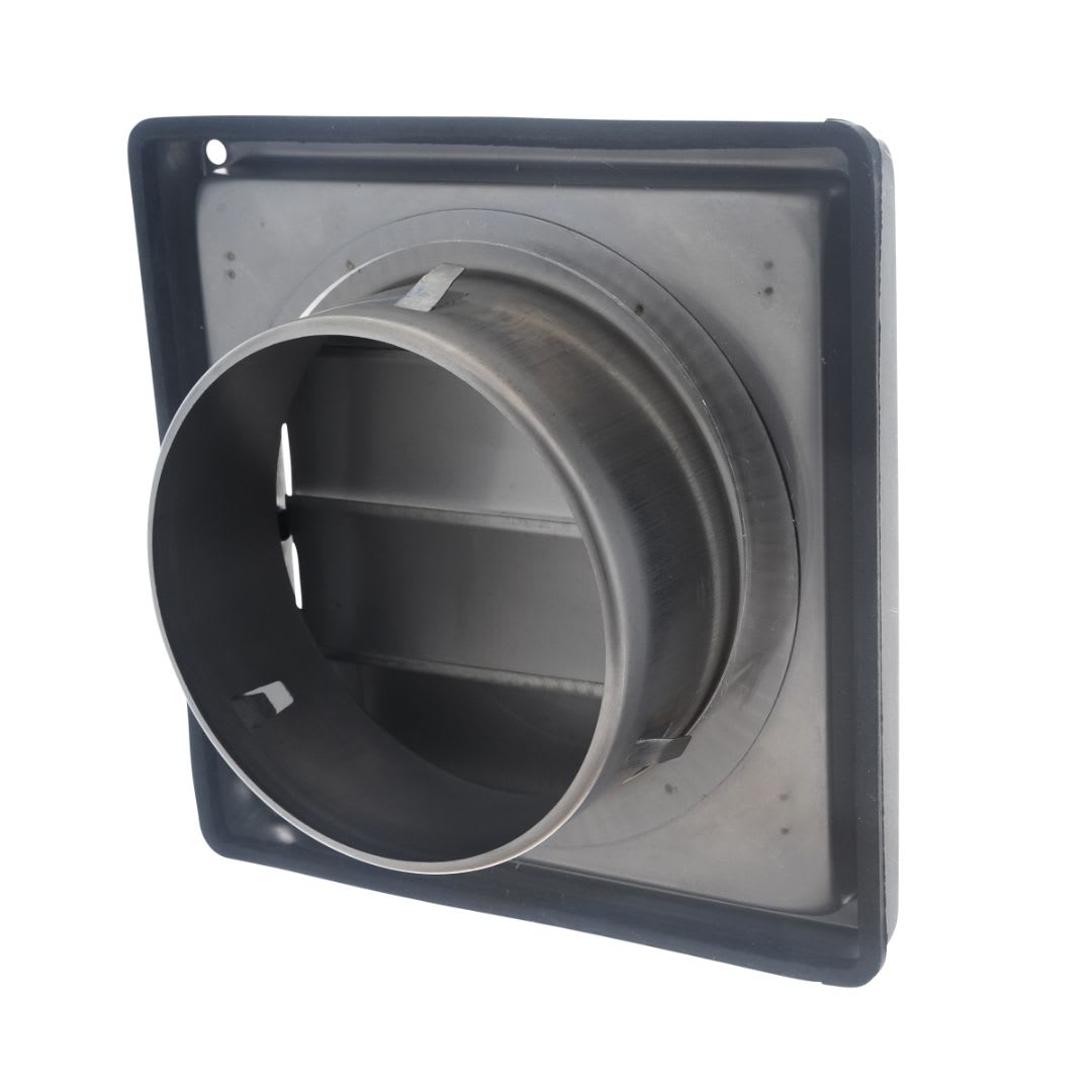 AXELAIR - Grille inox à volets gravitaires ø125