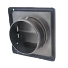 AXELAIR - Grille inox à volets gravitaires ø100