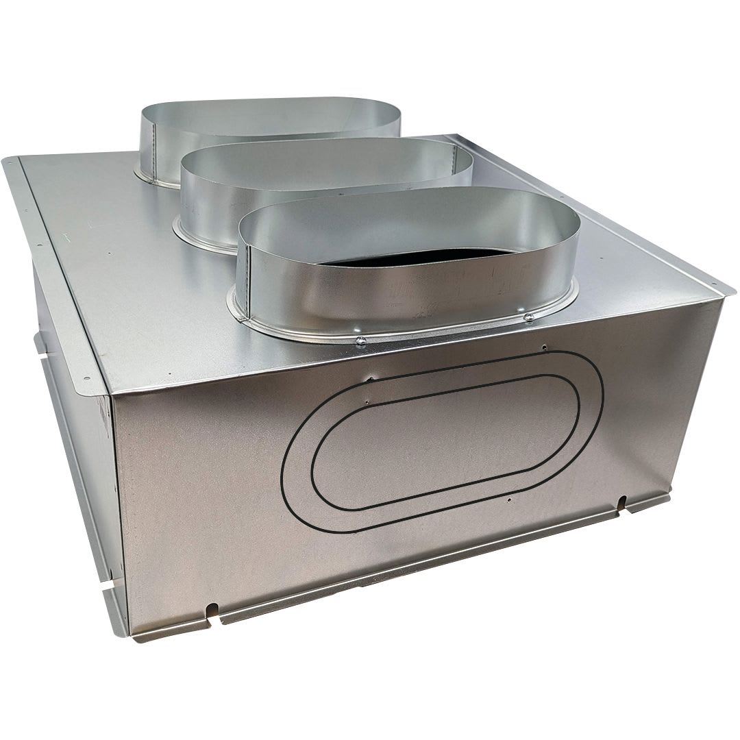 AXELAIR - Plénum iso métal sortie arr-lat 560x260