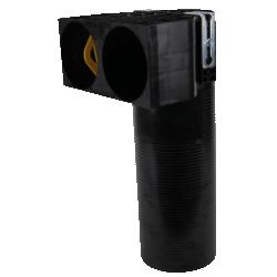 AXELAIR - Adap coudé double PEHD ø90 bche ø125