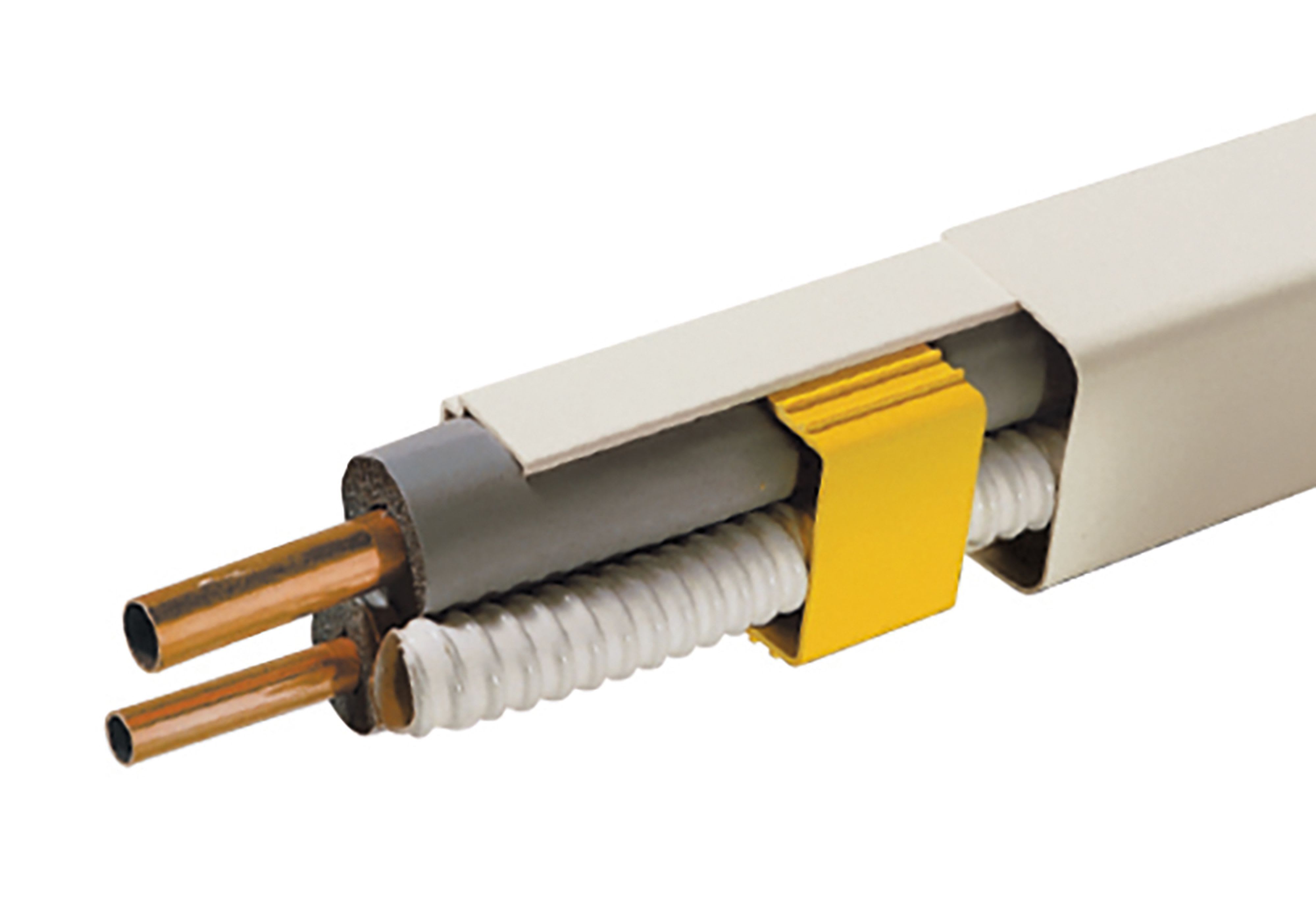 AXELAIR - goulotte filmée ivoire 60x45 lg2m