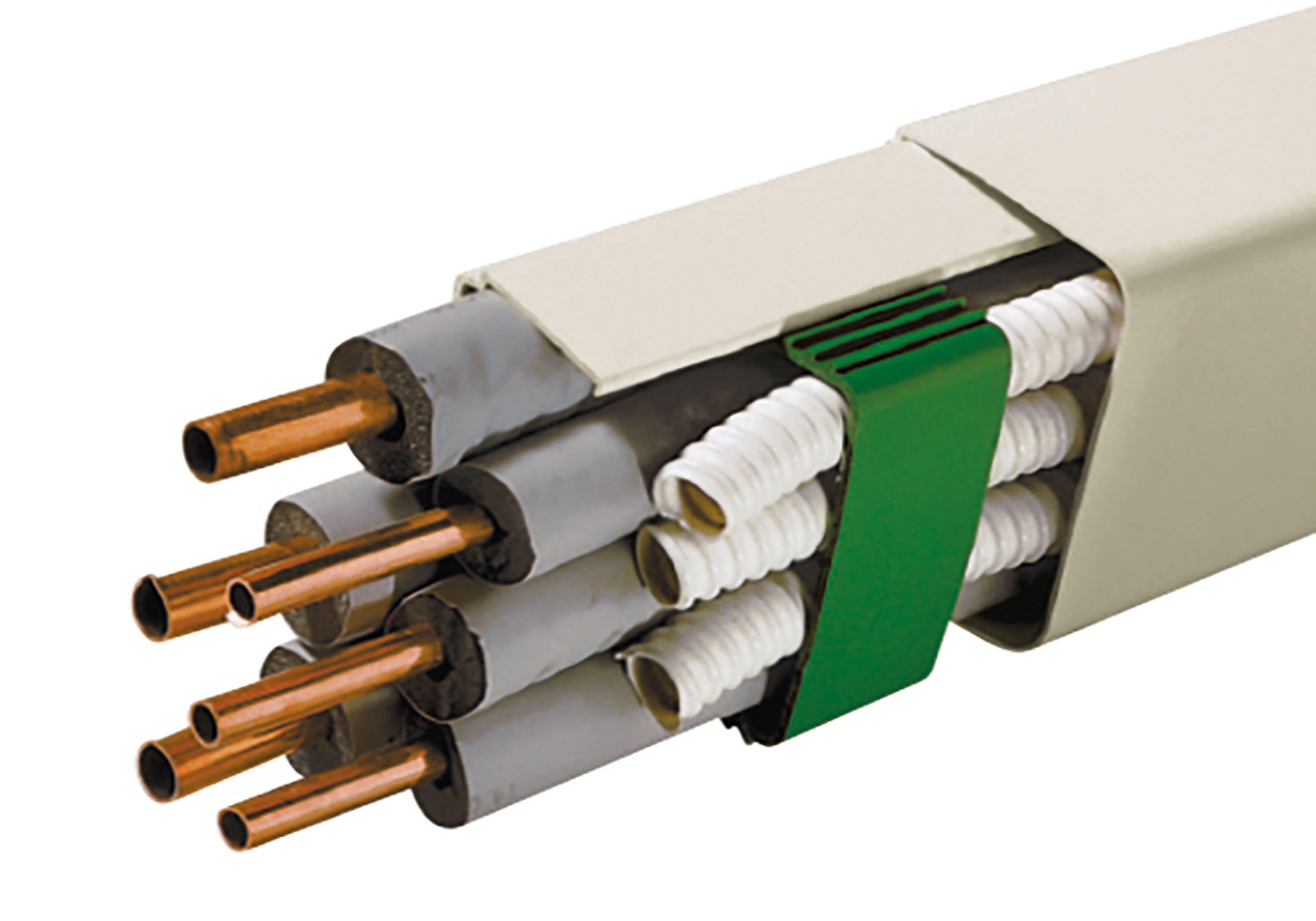 AXELAIR - goulotte filmée ivoire 110x75 lg2m