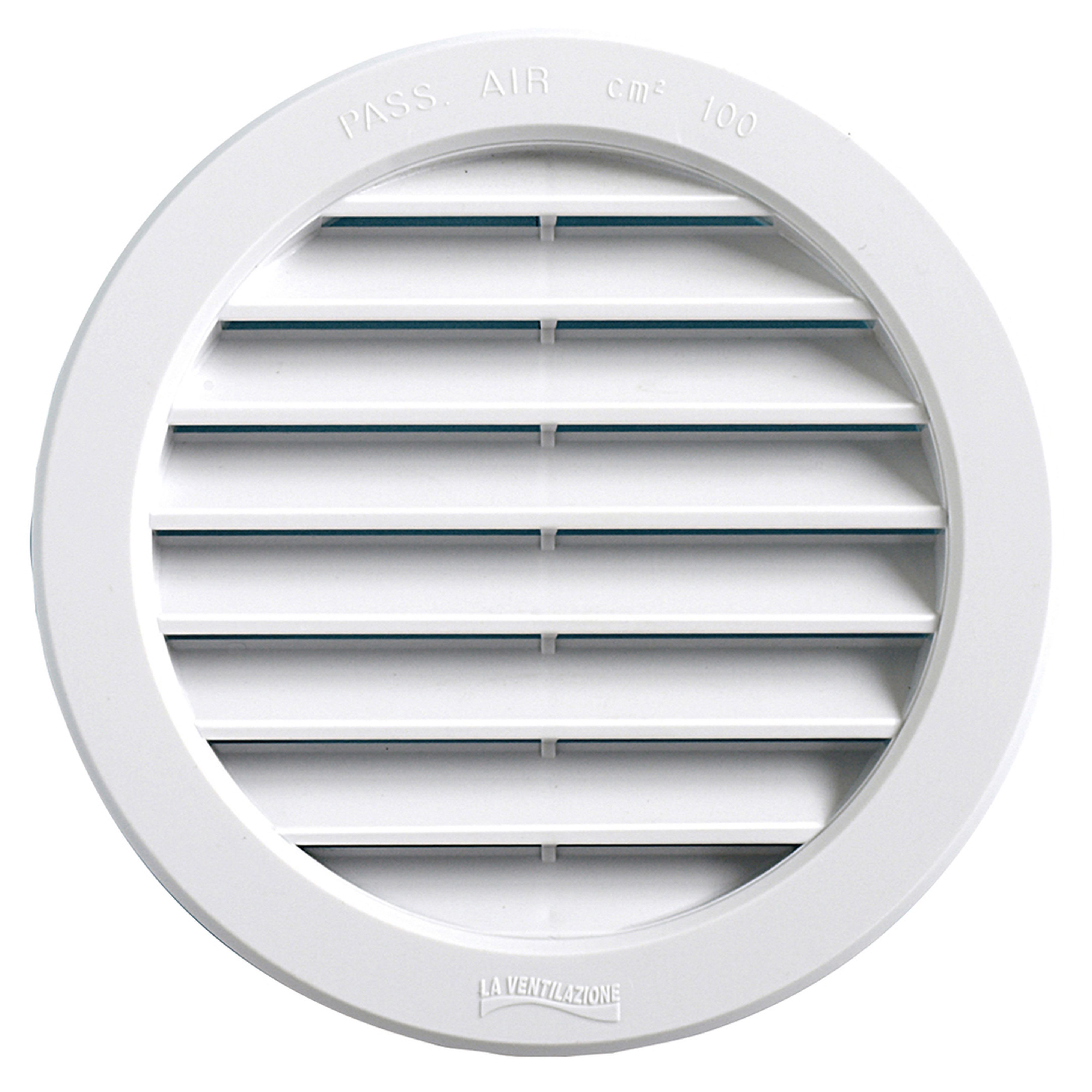 AXELAIR - Grille plast blc encas moustiq ø100