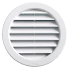 AXELAIR - Grille plast blc encas moustiq ø100