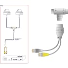 VIZEO - Adapatateur 2 cameras sur 1 cable CAT6