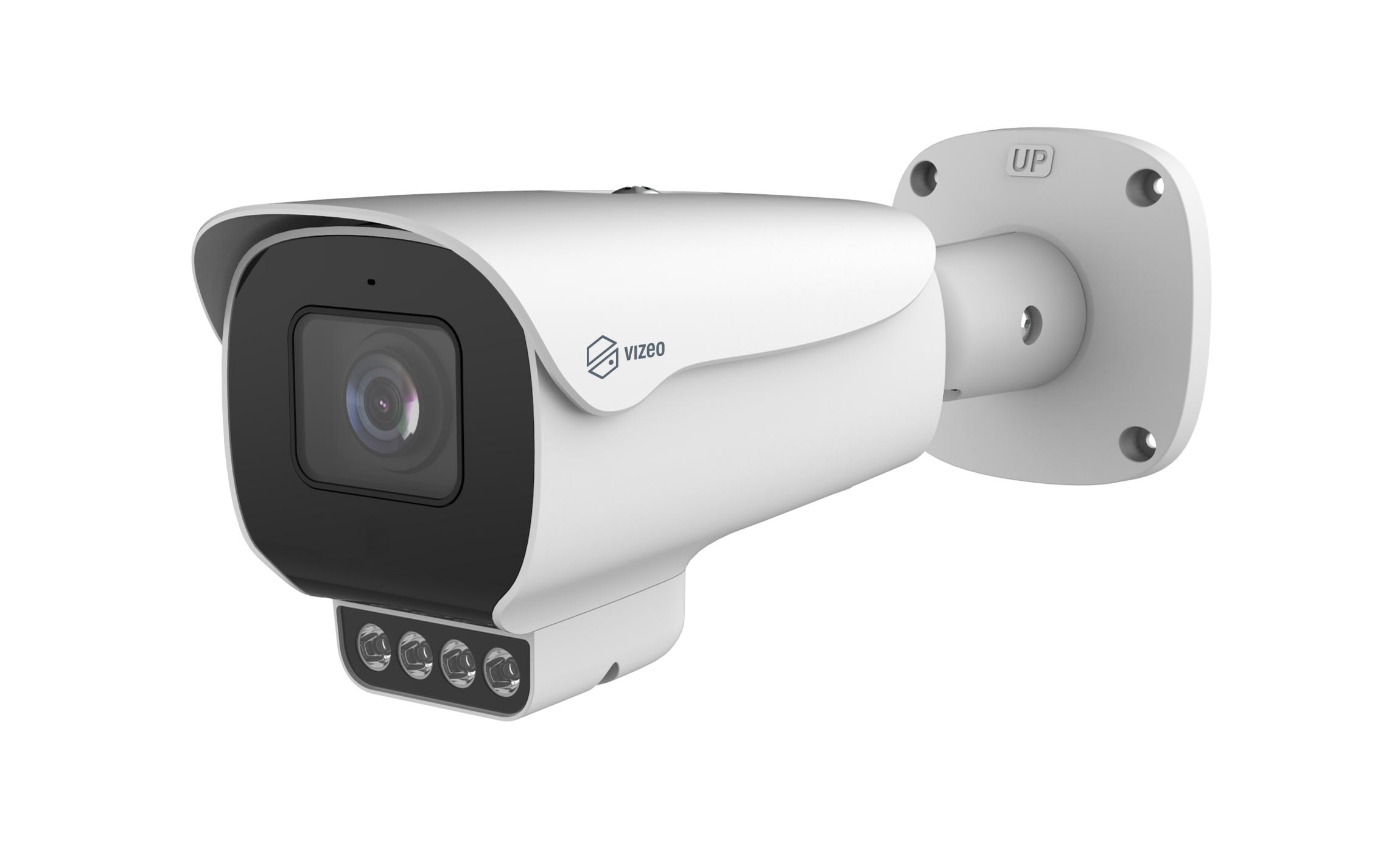 VIZEO - Caméra tube FULL COLOR, IR, PoE, varifocal 4,5 à 8 mm motorisé, microphone et H