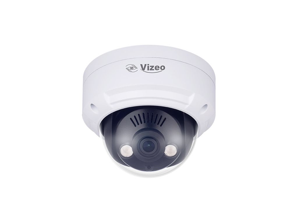 VIZEO - Dôme fixe, IR, PoE, focal fixe 2,8mm