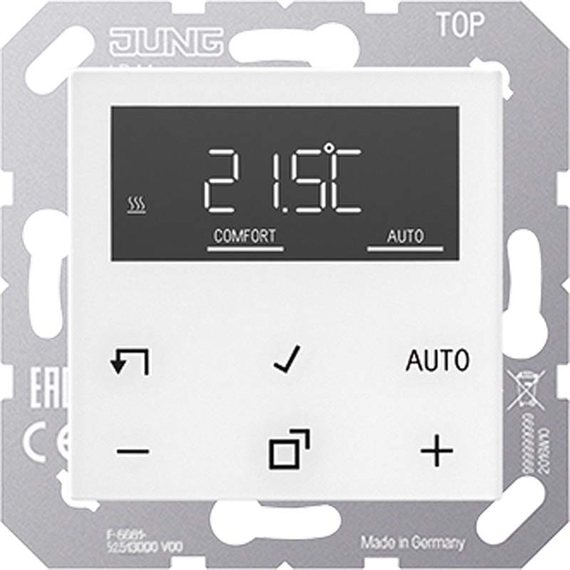 Jung - Thermostat avec afficheur digital / A 500 Blanc