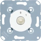 Jung - Inter rotatif, IN 2 poles 20AX 250V unipolaire blanc