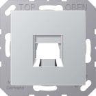Jung - Enjoliveur RJ 45 simple / A 500 Aluminium pour Modular Jack
