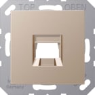 Jung - Enjoliveur RJ 45 simple / A 500 Champagne pour Modular Jack