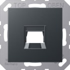 Jung - Enjoliveur RJ 45 simple / A 500 Anthracite pour Modular Jack