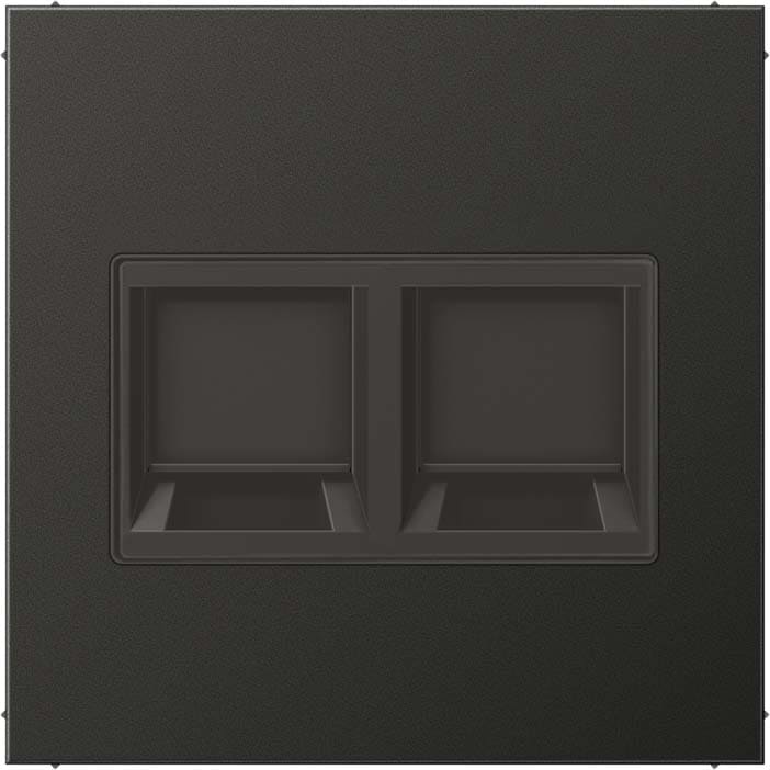 Jung - Enjo pour deux noyaux Modular Jack / LS 990 Anthracite