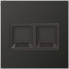 Jung - Enjo pour deux noyaux Modular Jack / LS 990 Anthracite