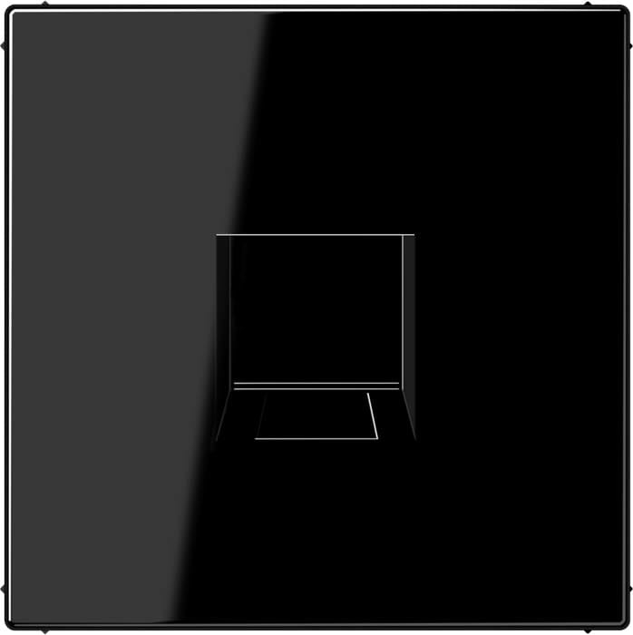 Jung - Enjo RJ 45 simple / LS 990 Noir pour Modular Jack