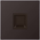 Jung - Enjo RJ 45 simple / LS 990 Dark (canon de fusil) pour Modular Jack